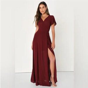 princess polly baby blue dress lulus “compelling style plum purple strapless a-line maxi dress” retail  price: $99 selling for: $70 renting for: $35 size: S